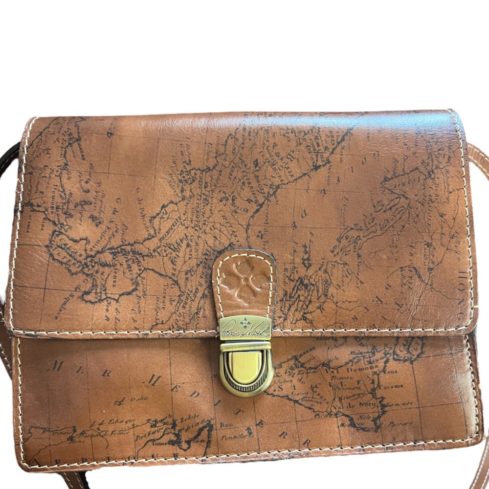 Patricia Nash - Leather Old World Map Crossbody Purse